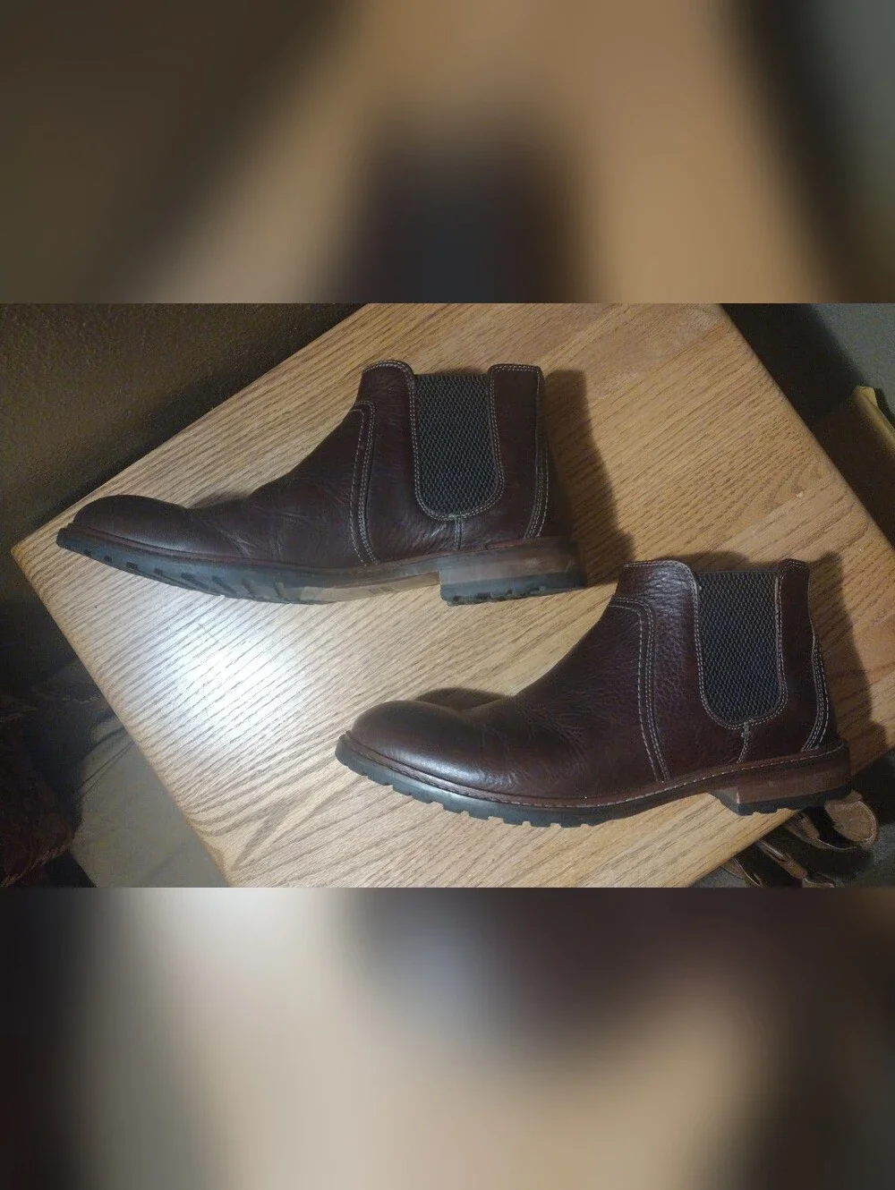 JOHNSTON & MURPHY Men's Size 8.5 Leather Upton Chelsea Style. VG Condition